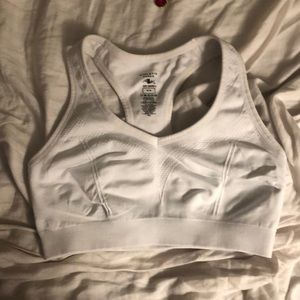 White workout top athletic works